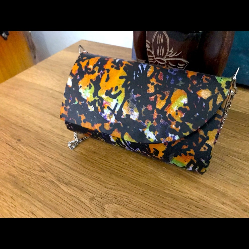 Clutch African fabric print
